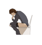 イケメンサラリーマンスタンプ（日本語版）（個別スタンプ：10）