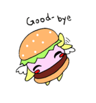 ハンバーガーの妖精「バーガーちゃん」（個別スタンプ：3）