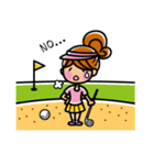 Enjoy golf ゴルフ女子会編（個別スタンプ：33）