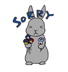 おもしろうさぎ（個別スタンプ：6）