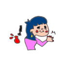 まったり女の子（個別スタンプ：4）