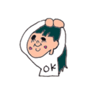 まったり女の子（個別スタンプ：21）