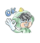 Justice Green man（個別スタンプ：1）