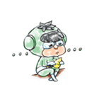 Justice Green man（個別スタンプ：13）