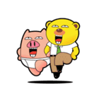 Pp Bear and Pants Pig（個別スタンプ：3）