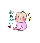 新米ママとベビちゃん…時々ナスビ（個別スタンプ：3）