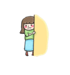 新米ママとベビちゃん…時々ナスビ（個別スタンプ：35）