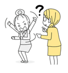 働く！女の子（個別スタンプ：15）