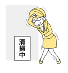 働く！女の子（個別スタンプ：20）