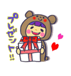 基本クマ女の子、時々その他。（個別スタンプ：36）