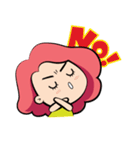 Belle-Pink girl（個別スタンプ：7）