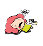 Belle-Pink girl（個別スタンプ：9）