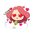 Belle-Pink girl（個別スタンプ：26）