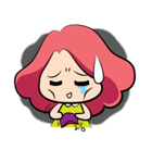 Belle-Pink girl（個別スタンプ：30）