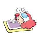 Belle-Pink girl（個別スタンプ：37）
