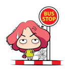 Belle-Pink girl（個別スタンプ：38）