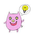 HAPPY PIG -幸せの豚さん-（個別スタンプ：14）
