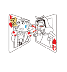 ラバーズキング＆クイーン（個別スタンプ：38）