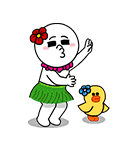 LINEキャラ★Happy Holiday（個別スタンプ：5）