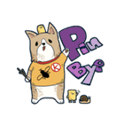 ヒヨコブロックとくりまろ君（なかよし編）（個別スタンプ：3）