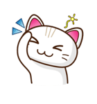白ねこファビさん（個別スタンプ：15）