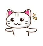 白ねこファビさん（個別スタンプ：40）