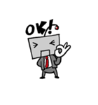 Qube : The businessman（個別スタンプ：7）