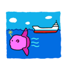 マンボウの生態（個別スタンプ：7）