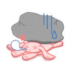 つぶれうさぎ（個別スタンプ：1）