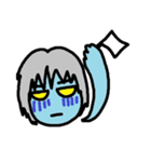 青い人間と青い猫2（個別スタンプ：2）