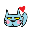 青い人間と青い猫2（個別スタンプ：11）
