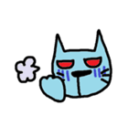 青い人間と青い猫2（個別スタンプ：12）