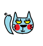 青い人間と青い猫2（個別スタンプ：13）