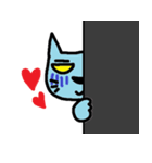 青い人間と青い猫2（個別スタンプ：26）