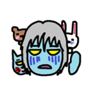 青い人間と青い猫2（個別スタンプ：30）