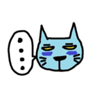 青い人間と青い猫2（個別スタンプ：31）