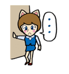 笑激の猫OL（個別スタンプ：22）