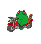 Bike ＆ Frog（個別スタンプ：10）