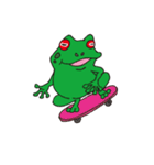 Bike ＆ Frog（個別スタンプ：39）