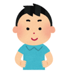 いらすとやの男の子（個別スタンプ：1）