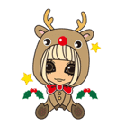 ギャルの楽しいクリスマス＆お正月（個別スタンプ：9）