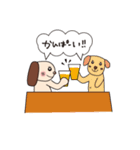 犬のワッフルとワッフルフレンズ（個別スタンプ：35）