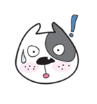 Funny pit bull head（個別スタンプ：12）