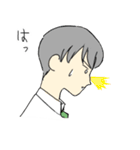 なで肩社員ハヤサカさん（個別スタンプ：4）