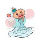 Hero Panda and Princess Pig（個別スタンプ：3）