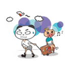 Hero Panda and Princess Pig（個別スタンプ：6）