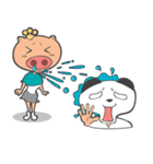 Hero Panda and Princess Pig（個別スタンプ：8）