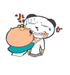 Hero Panda and Princess Pig（個別スタンプ：9）
