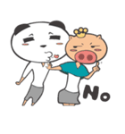 Hero Panda and Princess Pig（個別スタンプ：10）
