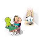 Hero Panda and Princess Pig（個別スタンプ：14）